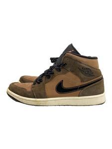 NIKE◆AIR JORDAN 1 MID SE_エアジョーダン 1 ミッド SE/26cm/BRW