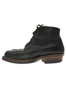 WHITE’S BOOTS◆レースアップブーツ/US7.5/BLK/レザー//