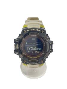 CASIO◆ソーラー腕時計_G-SHOCK/アナログ/ラバー/BLK/WHT/GBD-H1000-1S7JR