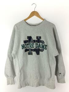 Champion◆90s/REVERSE WEAVE/NOTRE DAME/スウェット/XL/コットン/GRY//