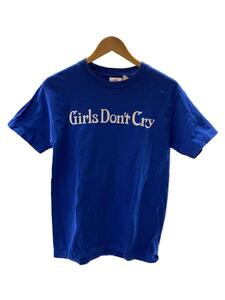 Girls Don’t Cry◆Tシャツ/-/コットン/ブルー/無地