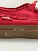 VANS◆ローカットスニーカー/27.5cm/RED/キャンバス/ERA/使用感有/バンズ_画像7