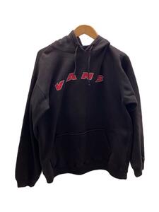 VANS◆90s/パーカー/L/コットン/BLK/無地//