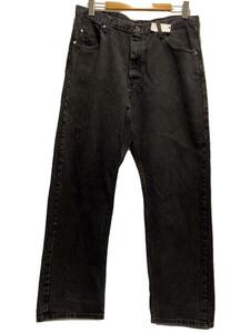 WRANGLER◆メキシコ製/PREMIUM QUALITY/90s/ボトム/38/コットン/BLK/無地/97601CB//