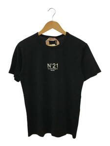 N21(numero ventuno)◆Tシャツ/36/コットン/BLK/22S-F051-6322/ロゴTシャツ/タグ付//