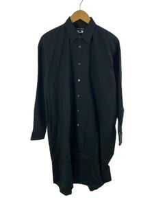 COMME des GARCONS HOMME PLUS◆長袖シャツ/XS/コットン/BLK/pi-b026/22SS/ロングシャツ//