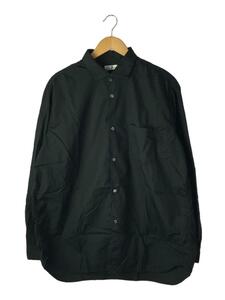 Sans Limite◆23AW/ボックスワイドシャツ/長袖シャツ/3/コットン/BLK/W2301241//