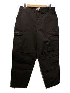 WTAPS◆TROUSERS NYCO RIPSTOP/タグカーゴパンツ/4/コットン/BLK/無地/232WVD-PTM