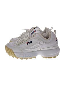 FILA◆厚底/ローカットスニーカー/25cm/WHT