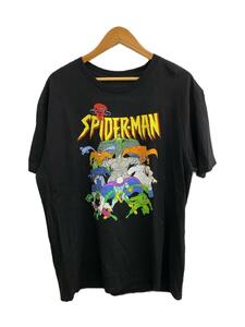 MARVEL◆スパイダーマン/Tシャツ/XL/コットン/BLK/プリント