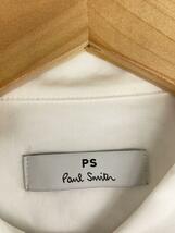 PS Paul Smith◆袖リボン/長袖ブラウス/42/コットン/WHT_画像3