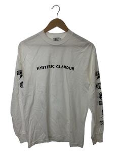 HYSTERIC GLAMOUR◆長袖Tシャツ/S/コットン/WHT/02203CL12