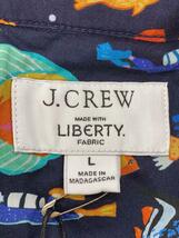 J.CREW◆半袖シャツ/L/オープンシャツ/魚柄/マルチカラー/総柄/PT0661_画像3