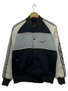 adidas◆スタジャン/XXS/ナイロン/GRY