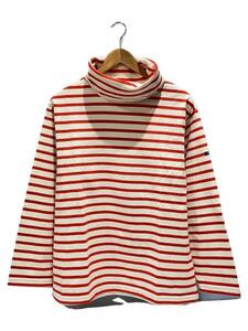 OUTIL* long sleeve T shirt /0/ cotton /RED/ border 