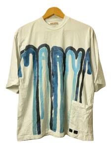 MARNI◆Tシャツ/44/コットン/WHT/HUMU0229P1/22ss/トリッピングロゴ