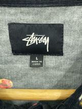 STUSSY◆長袖シャツ/L/コーデュロイ/BLK/総柄_画像3