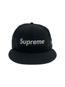 Supreme◆キャップ/7 1/4/ウール/BLK/メンズ