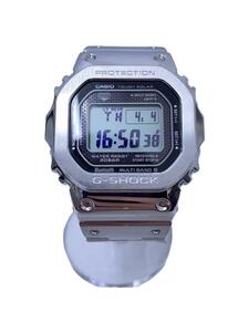 CASIO◆ソーラー腕時計・G-SHOCK/デジタル/SLV