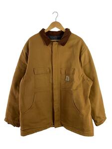 Carhartt◆90s/ダック地/トラディショナルコート/-/コットン/キャメル/無地