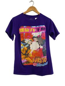 Tシャツ/S/コットン/パープル/NARUTO/ナルト疾風伝/00s