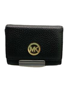 MICHAEL KORS◆カードケース/レザー/BLK/レディース/35H5GFTD2L