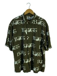 BoTT◆22SS/2Y S/SL Shirt/半袖シャツ/XXL/コットン/ブラウン/総柄/221BOTT03//