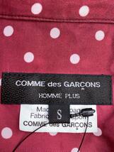 COMME des GARCONS◆長袖シャツ/S/-/RED/ドット/PI-B019//_画像3