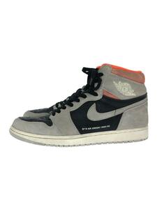 NIKE◆AIR JORDAN 1 RETRO HIGH OG/エアジョーダン1レトロハイ/ブラック/28.5cm/BLK//