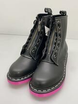 Dr.Martens◆レインブーツ/US7/BLK/レザー_画像2