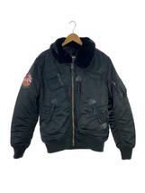 ALPHA INDUSTRIES◆フライトジャケット/M/ポリエステル/BLK/21010-072/別注/50th ANNIVERSARY_画像1