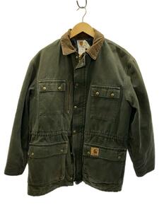 Carhartt◆80s/Chore Barn Work Coat/ジャケット/M/コットン/GRN/無地