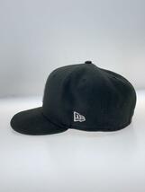 NEW ERA◆キャップ/7 3/8/コットン/BLK/無地/メンズ/220077500042_画像2