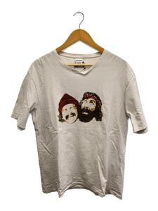 WACKO MARIA◆×Up In Smoke/Tシャツ/L/コットン/ホワイト/襟汚れ有/襟ヨレ有