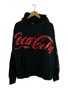 Coca・Cola◆COCA-COLA TOKYO LOGO HOODIE/パーカー/L/コットン/BLK/IN-010