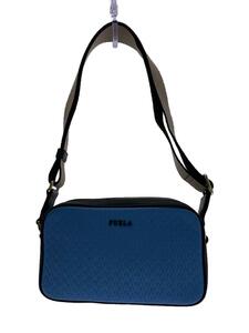 FURLA◆ショルダーバッグ/PVC/BLU/無地