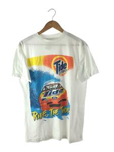 90s/Tide/USA製/レーシングTシャツ/L/コットン/ホワイト