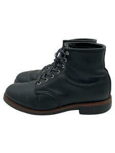 CHIPPEWA◆レースアップブーツ/-/BLK/レザー/1901M24