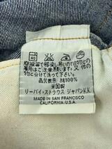 Levi’s◆ストレートパンツ/31/コットン/NVY/無地/501XX_画像6