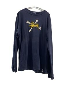 STUSSY◆長袖Tシャツ/L/-/NVY