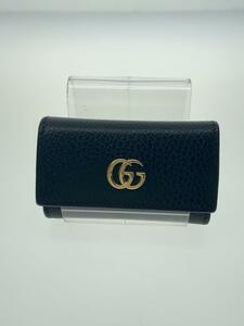 GUCCI◆キーケース/レザー/BLK/無地/メンズ/4561180959