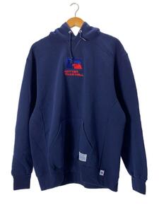 RUSSELL ATHLETIC◆×HTH Collabo Hoodie/フーディ/パーカー/XL/コットン/ネイビー