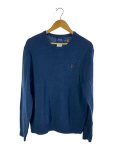 POLO RALPH LAUREN◆セーター(厚手)/M/ウール/BLU