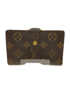 LOUIS VUITTON◆ポルト・モネ・ビエ・ヴィエノワ_モノグラム・キャンバス_BRW/PVC/BRW/総柄/レディース