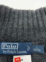 POLO RALPH LAUREN◆カーディガン(厚手)/S/ウール/GRY_画像3