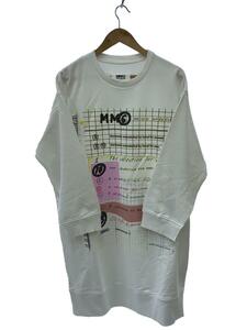 MM6◆長袖ワンピース/S/コットン/WHT/プリント/S52CT0685