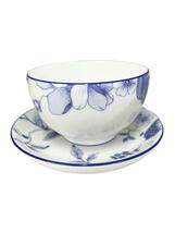 WEDGWOOD◆ボーンチャイナ BLUE PLUM ブループラム ジャパニーズティーカップ&ソーサー_画像3