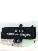 tricot COMME des GARCONS◆Tシャツ/S/コットン/WHT/総柄/TC-T001_画像3