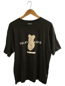 gelato pique◆ワンポイントTシャツ/ユニセックス/BE@RBRICKコラボ/M/コットン/GRY/PUCT221947