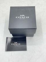 COACH◆クォーツ腕時計/アナログ/レザー/SLV/BRW/SS/14503495_画像6